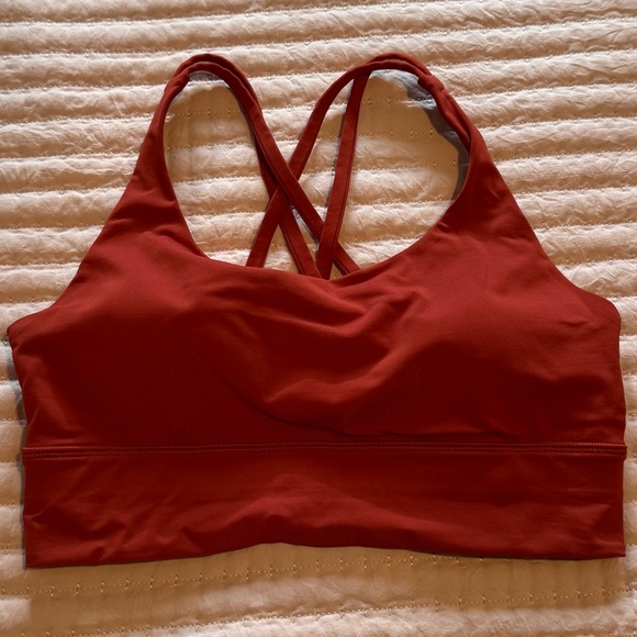 Lululemon energy longline sports bra Size 8 - Cayenne - Picture 4 of 6